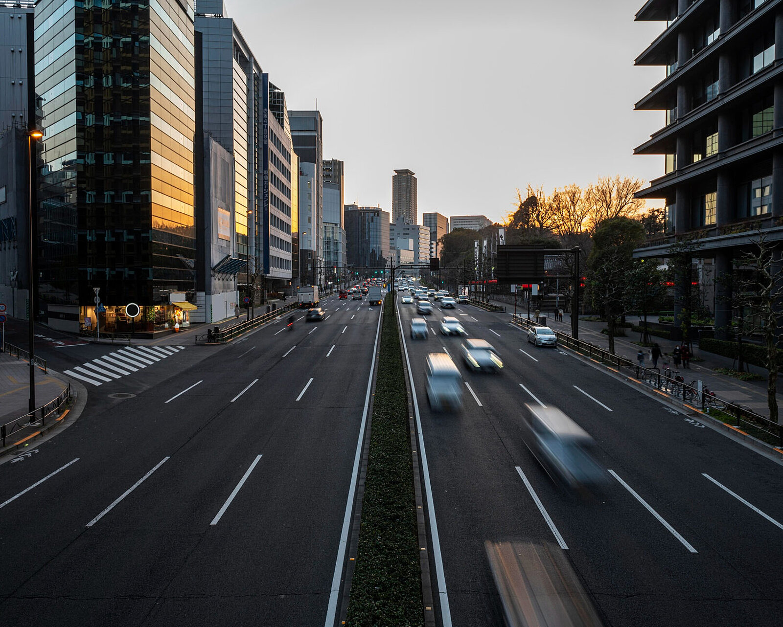 Strasse in einer Stadt