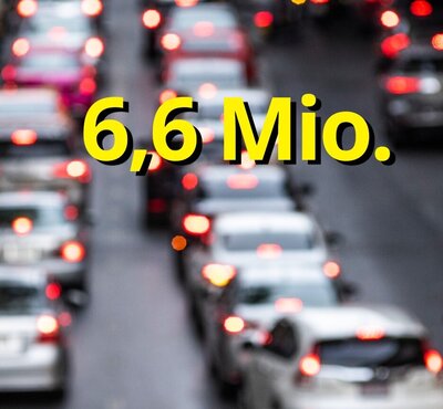 Der neue Gesamtbestand der Motorfahrzeuge auf Schweizer Strassen beträgt seit neusten Zahlen 6,6 Millionen Einheiten. Bild: freepik