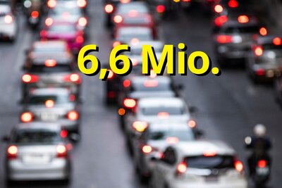 Der neue Gesamtbestand der Motorfahrzeuge auf Schweizer Strassen beträgt seit neusten Zahlen 6,6 Millionen Einheiten. Bild: freepik