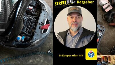 TCS-Experte Adrian Suter erklärt die wichtigen Fragen rund ums Autofahren und den Verkehr. Bild: TCS, Freepik, STREETLIFE