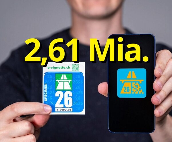 Man mit digitaler und analoger Vignette