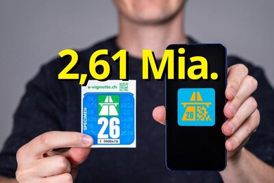 Man mit digitaler und analoger Vignette