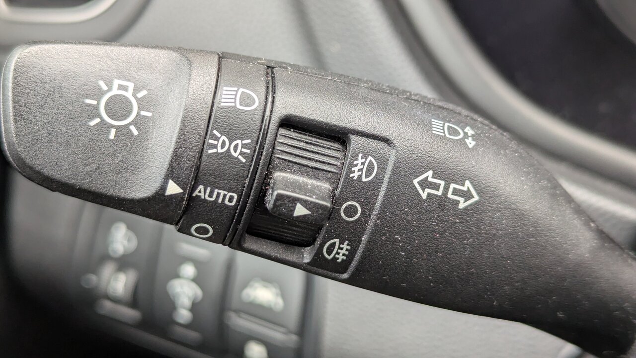 Nebellichtschalter in einem Auto