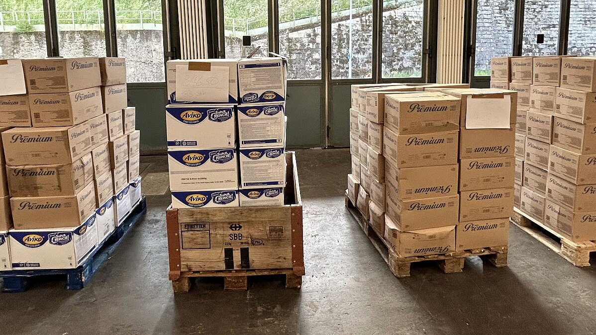 Ein Iraker versucht am Dienstag (19. Mai) zwei Tonnen Pommes Frites in die Schweiz zu schmuggeln. Sein Lieferwagen war aber nicht gekühlt und auch noch überladen. Bild: BZAG