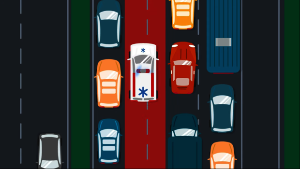 Infografik Rettungsgasse Bundesamt für Strassen