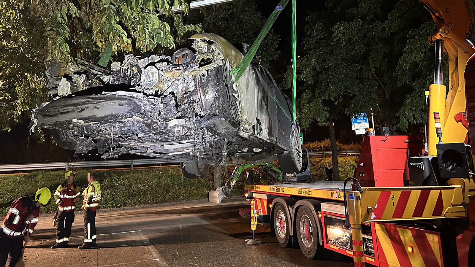 Fahrzeugbrand Pfäffikon SZ