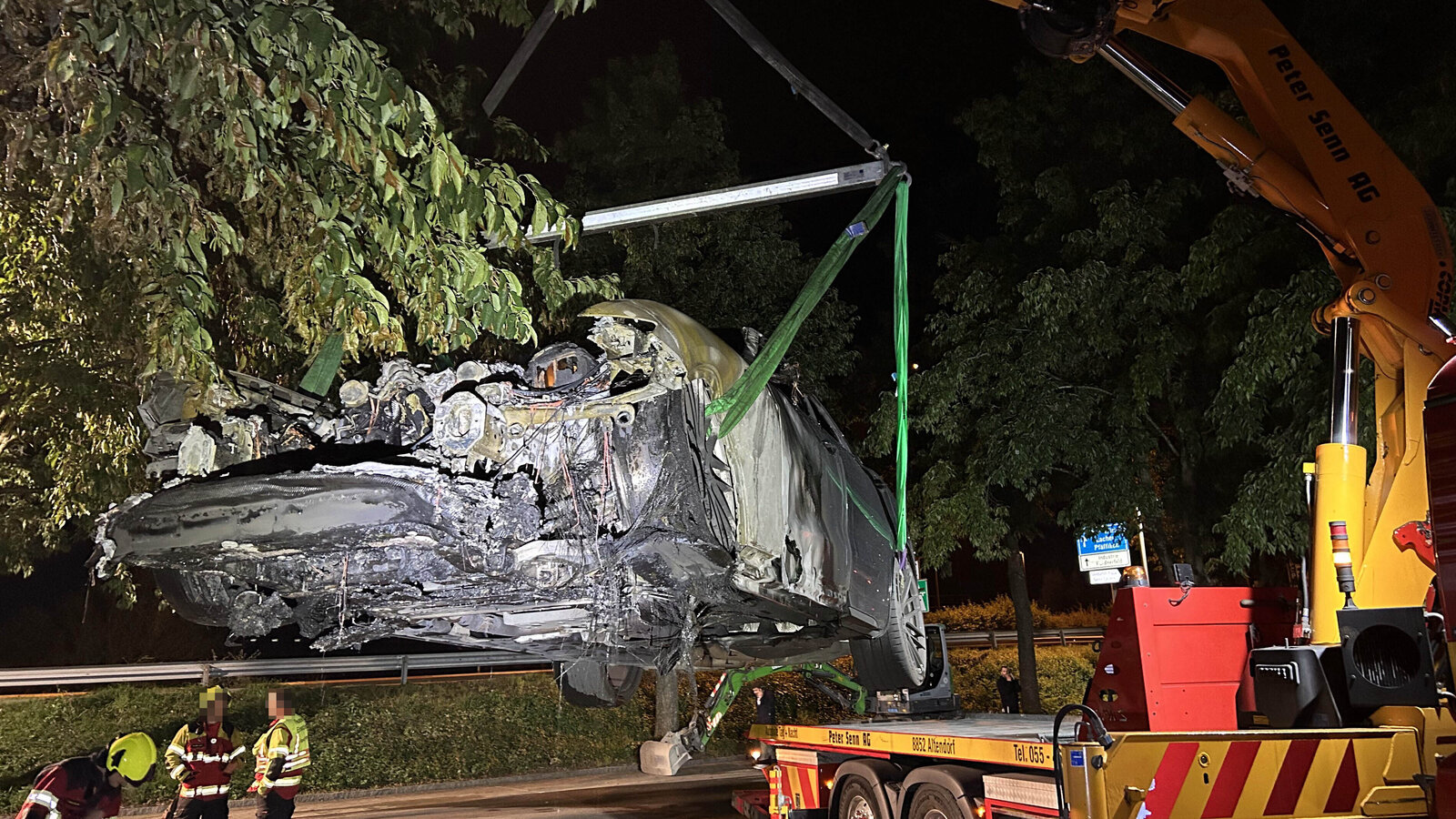 Fahrzeugbrand Pfäffikon SZ