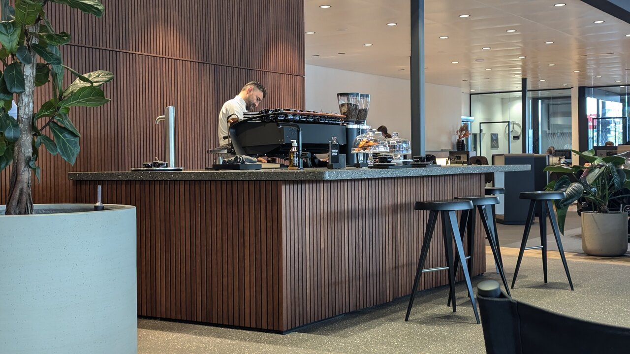 Barista in Kenny's Autocenter