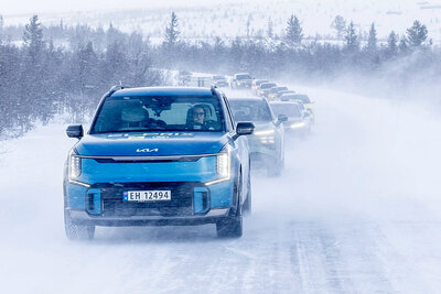 Der Test wurde vom Norwegischen Automobilverband NAF durchgeführt. Die Temperaturen lagen bei -9 bis 1 Grad Celsius. Bild: NAF