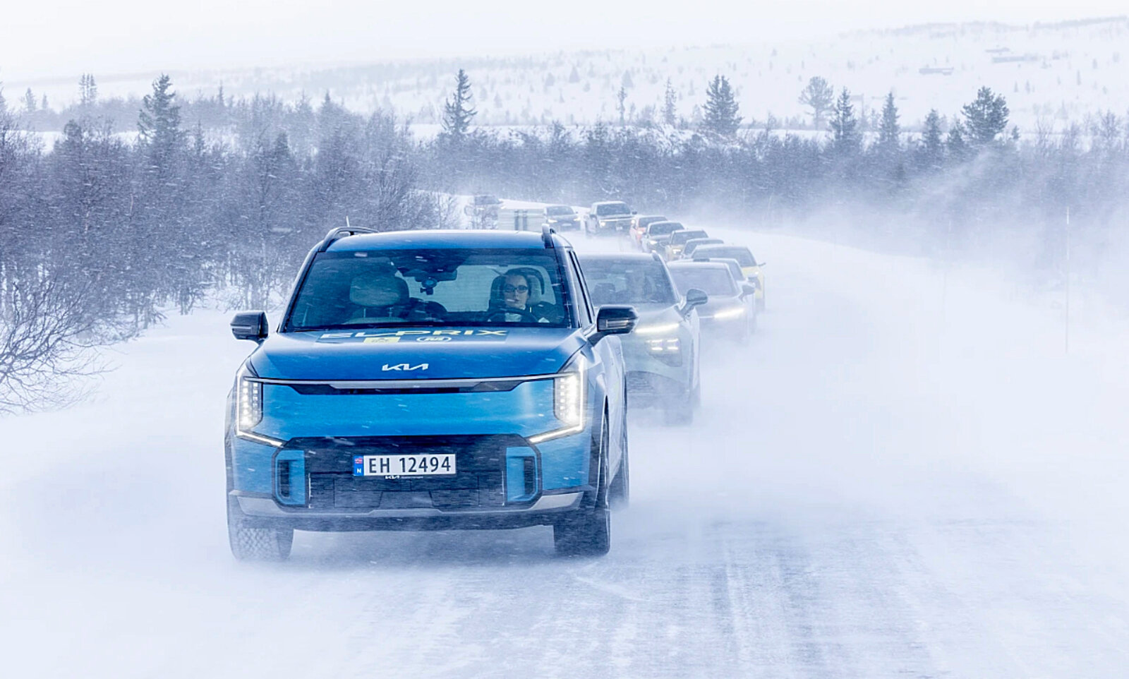 Der Test wurde vom Norwegischen Automobilverband NAF durchgeführt. Die Temperaturen lagen bei -9 bis 1 Grad Celsius. Bild: NAF