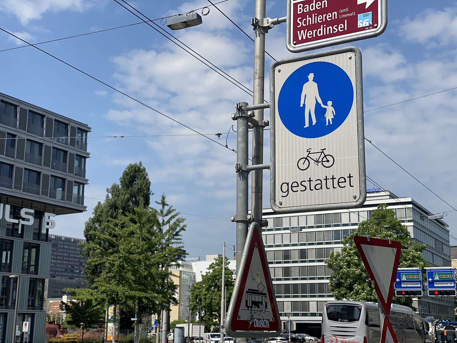 Strassenschild Fusgängerzone