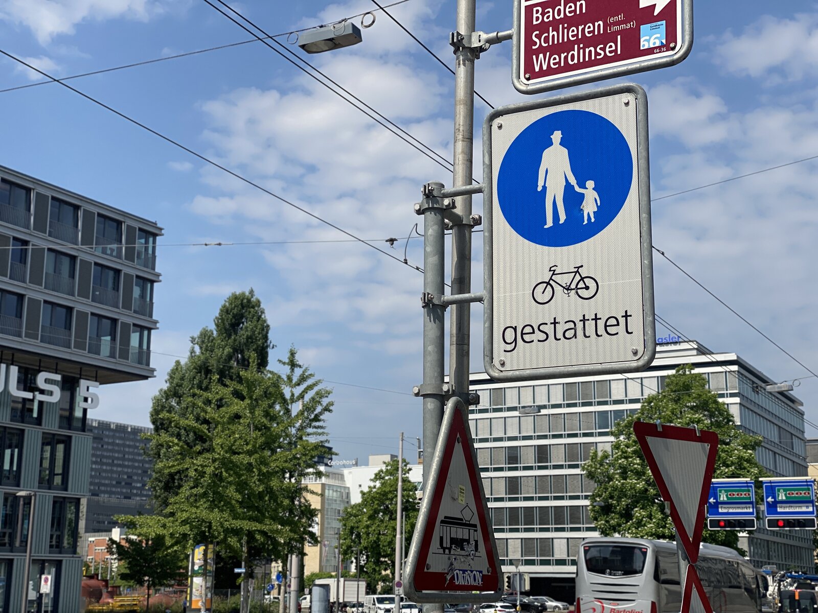 Strassenschild Fusgängerzone