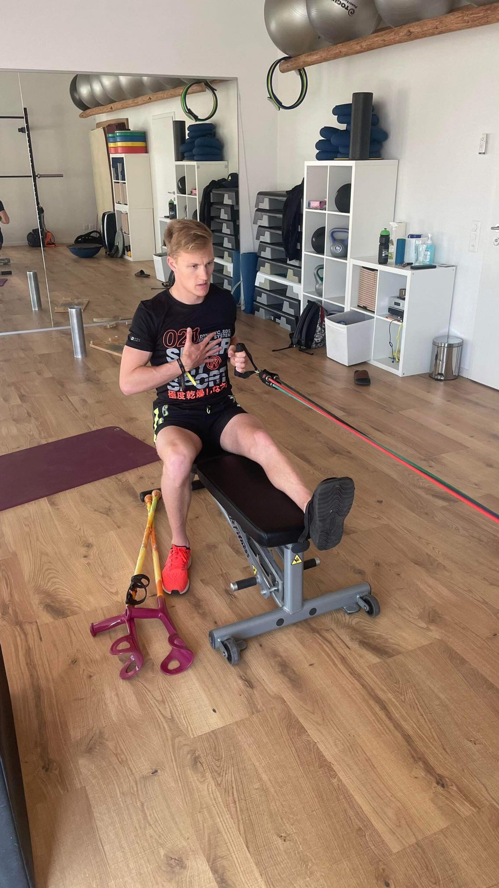 Fabio Scherer trainiert