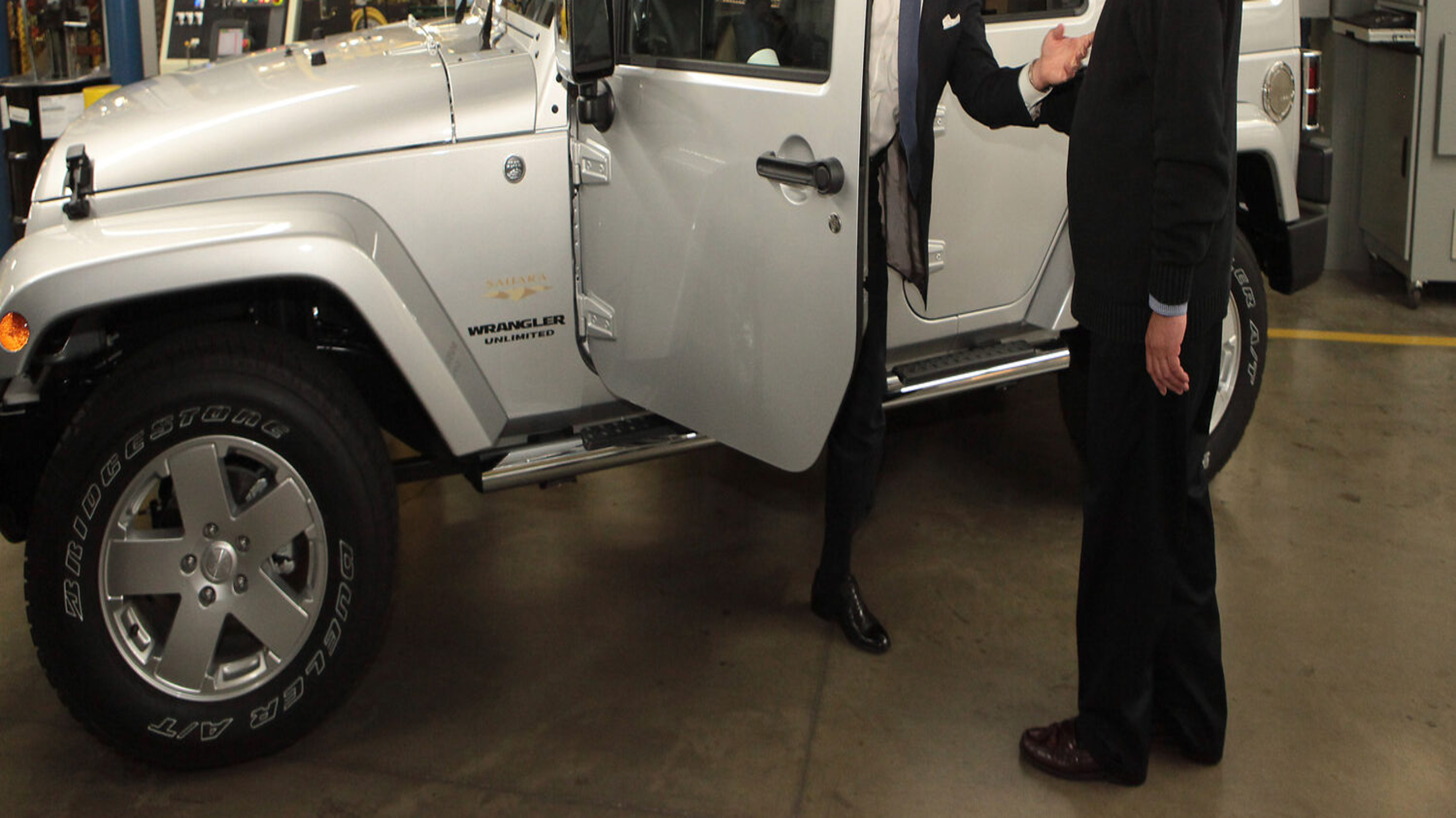 Joe Biden besucht Jeep