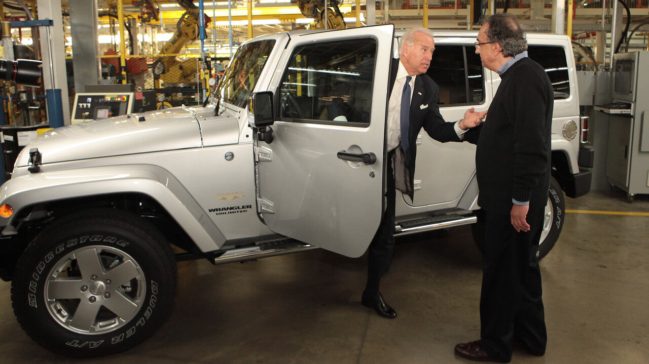 Joe Biden besucht Jeep