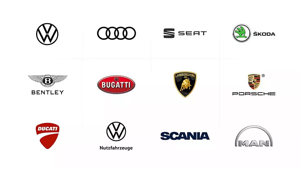 Markenübersicht von VW