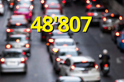 Das Strassennetz ist am Limit. 2023 war ein absolutes Staurekordjahr. Bild: Freepik, STREETLIFE