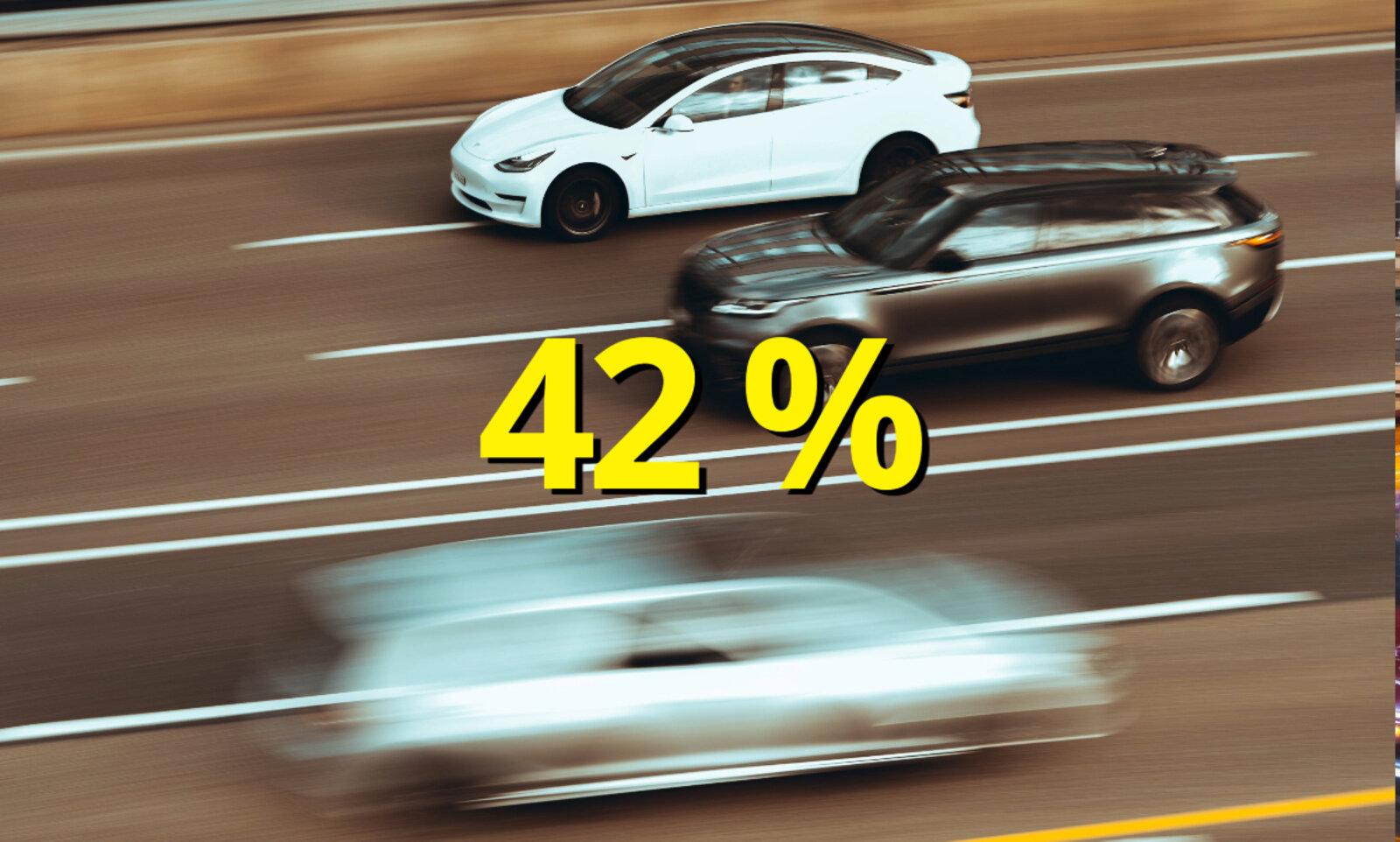 Autos auf der Autobahn.