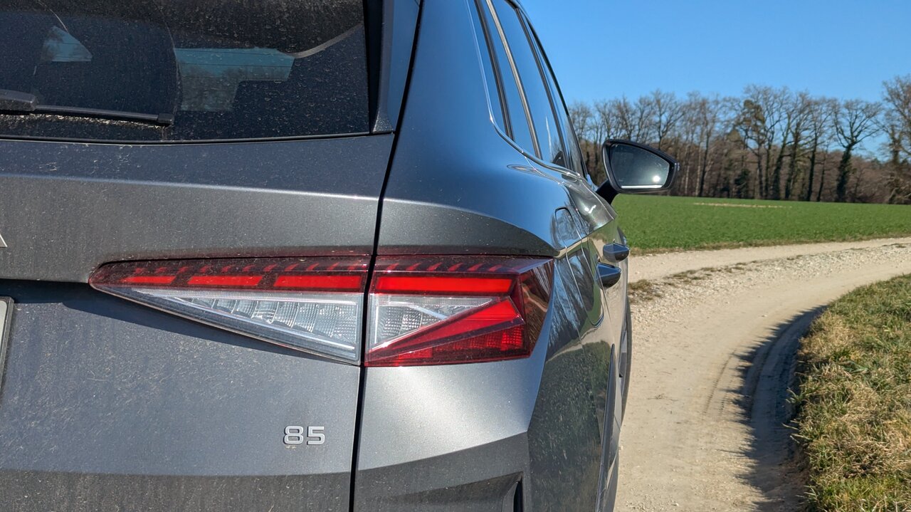 Heckleuchten am Skoda Elroq