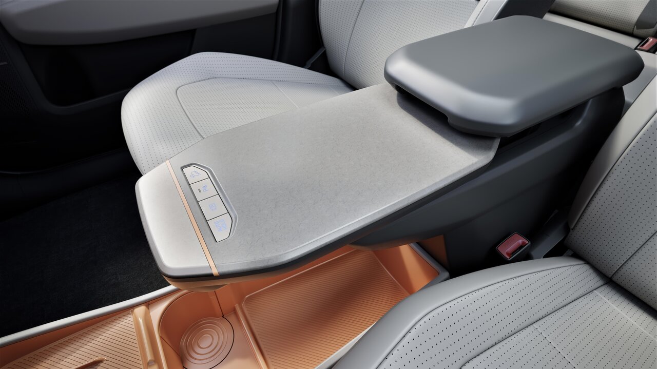 Mittelkonsole im Kia EV3