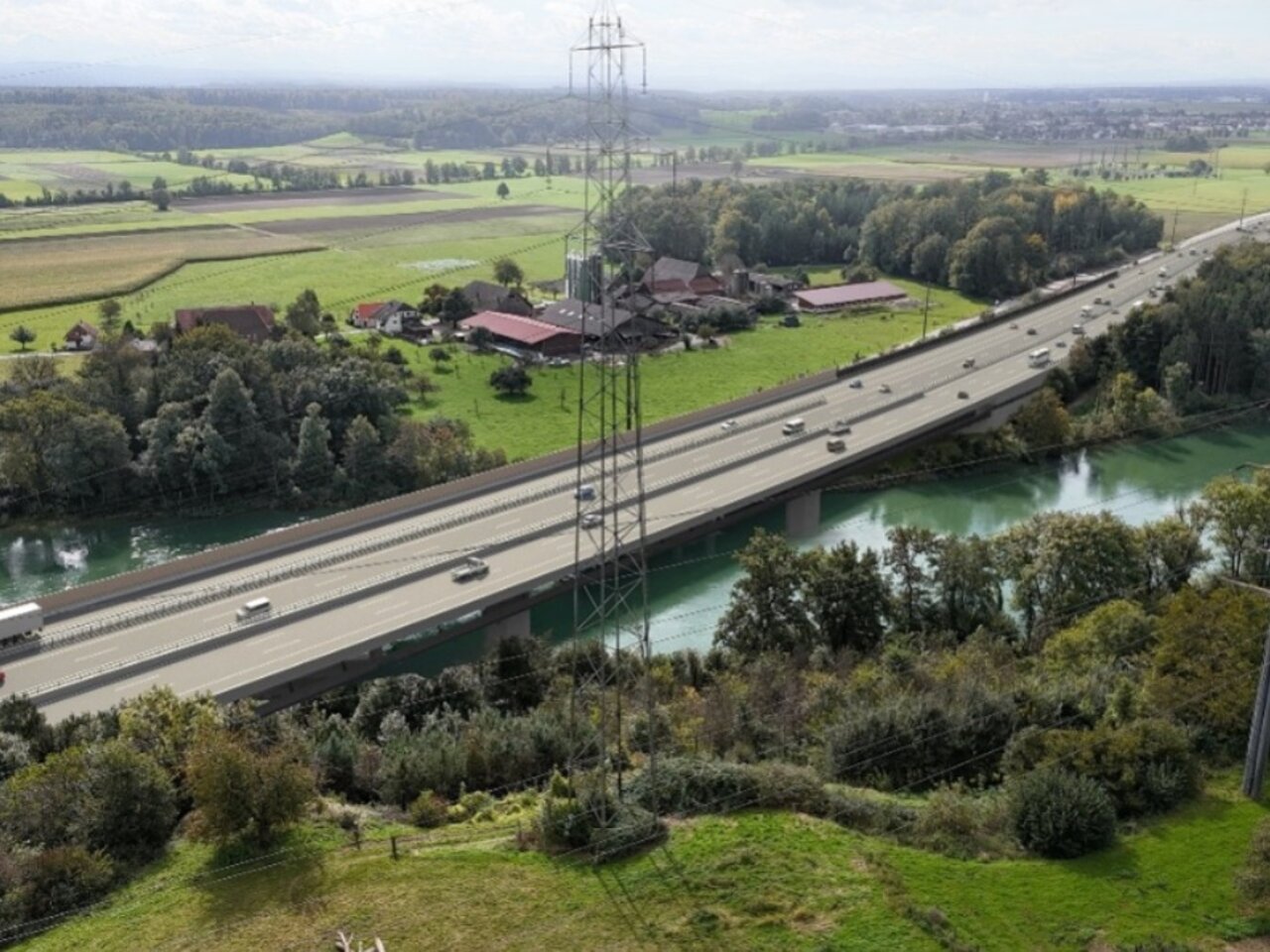 Baustelle Härkingen Brücke