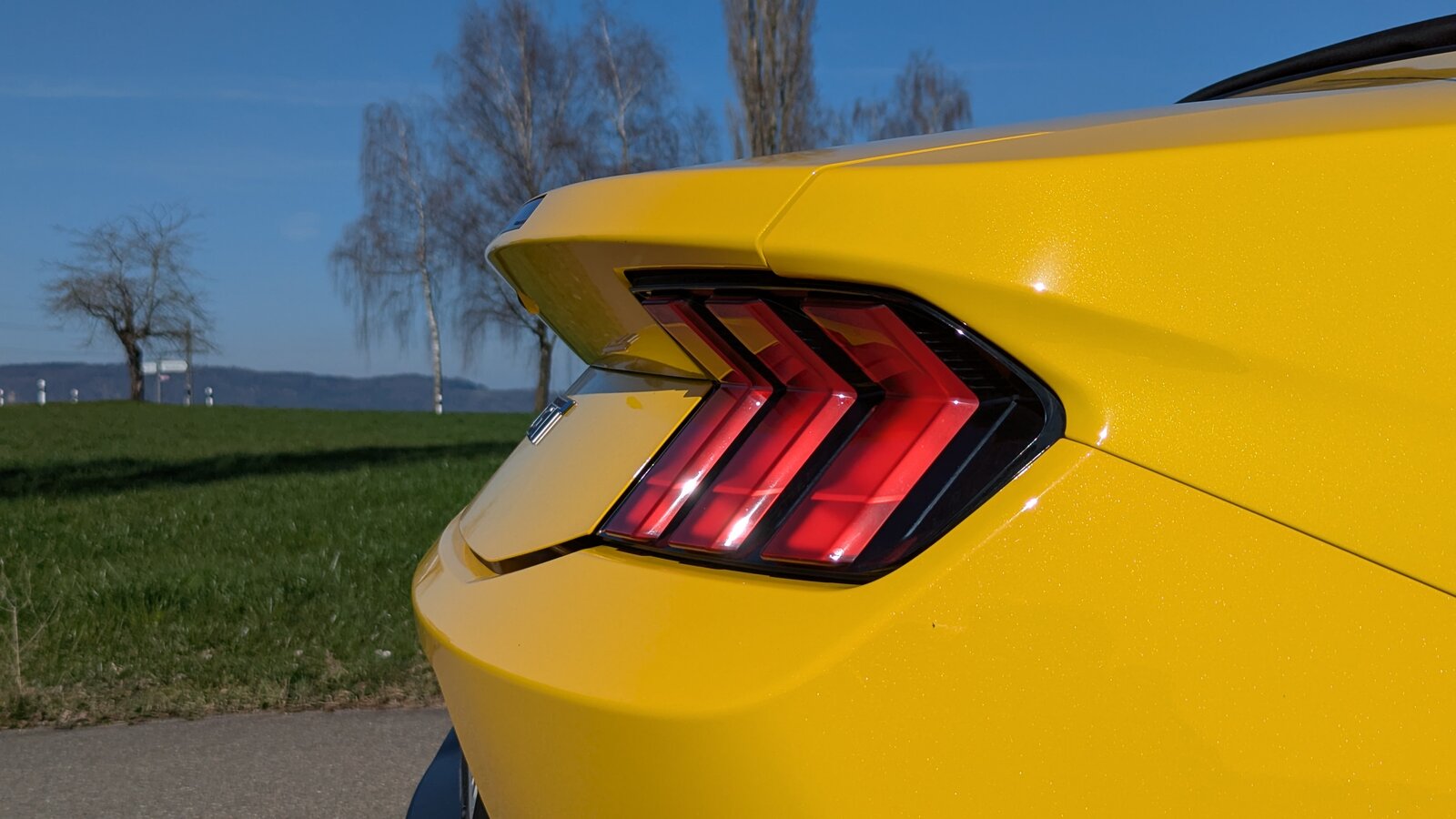 Heck-Partie des Ford Mustang