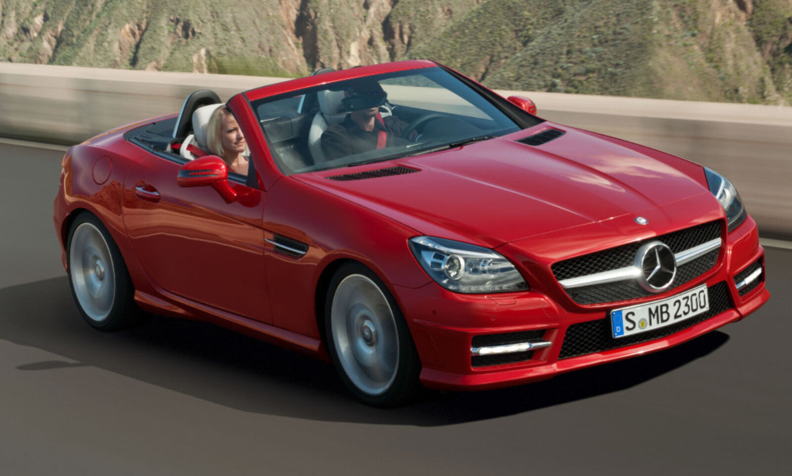 Auf dem 10. Platz: Der Mercedes-SLK. Der Anteil der Fahrenden ab 65 Jahren liegt bei 27 Prozent. Bild: Mercedes