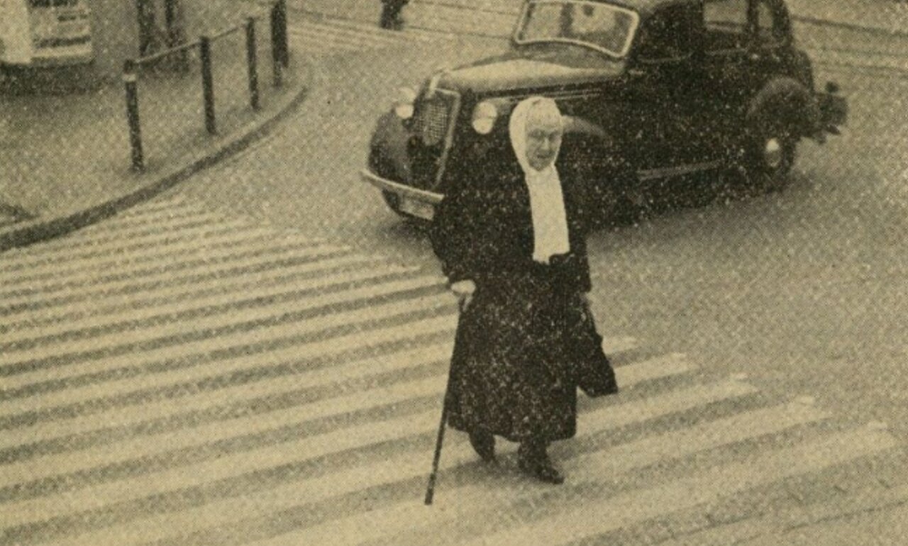 Zebra Fussgängerstreifen Basel Archiv