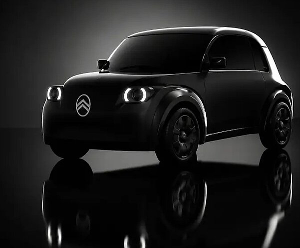 Sieht die Neuinterpretation des 2CV so aus? Dieses KI-generierte Bild kursiert aktuell im Netz. Bild: Screenshot