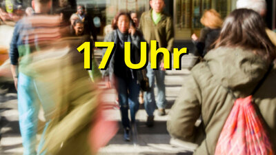 Von Montag bis Freitag sind um 17 Uhr rund 35 Prozent der Schweizer Bevölkerung unterwegs. Bild: freepik.
