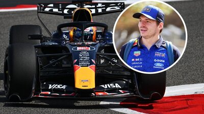 Max Verstappen ist derzeit für Testfahrten in Bahrain. Bild: Red Bull Racing
