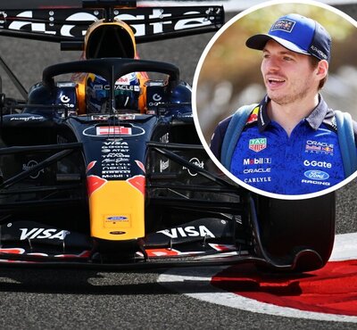 Max Verstappen ist derzeit für Testfahrten in Bahrain. Bild: Red Bull Racing
