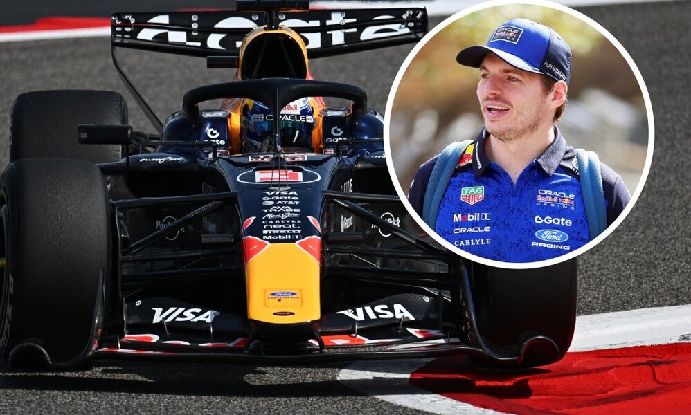 Max Verstappen ist derzeit für Testfahrten in Bahrain. Bild: Red Bull Racing