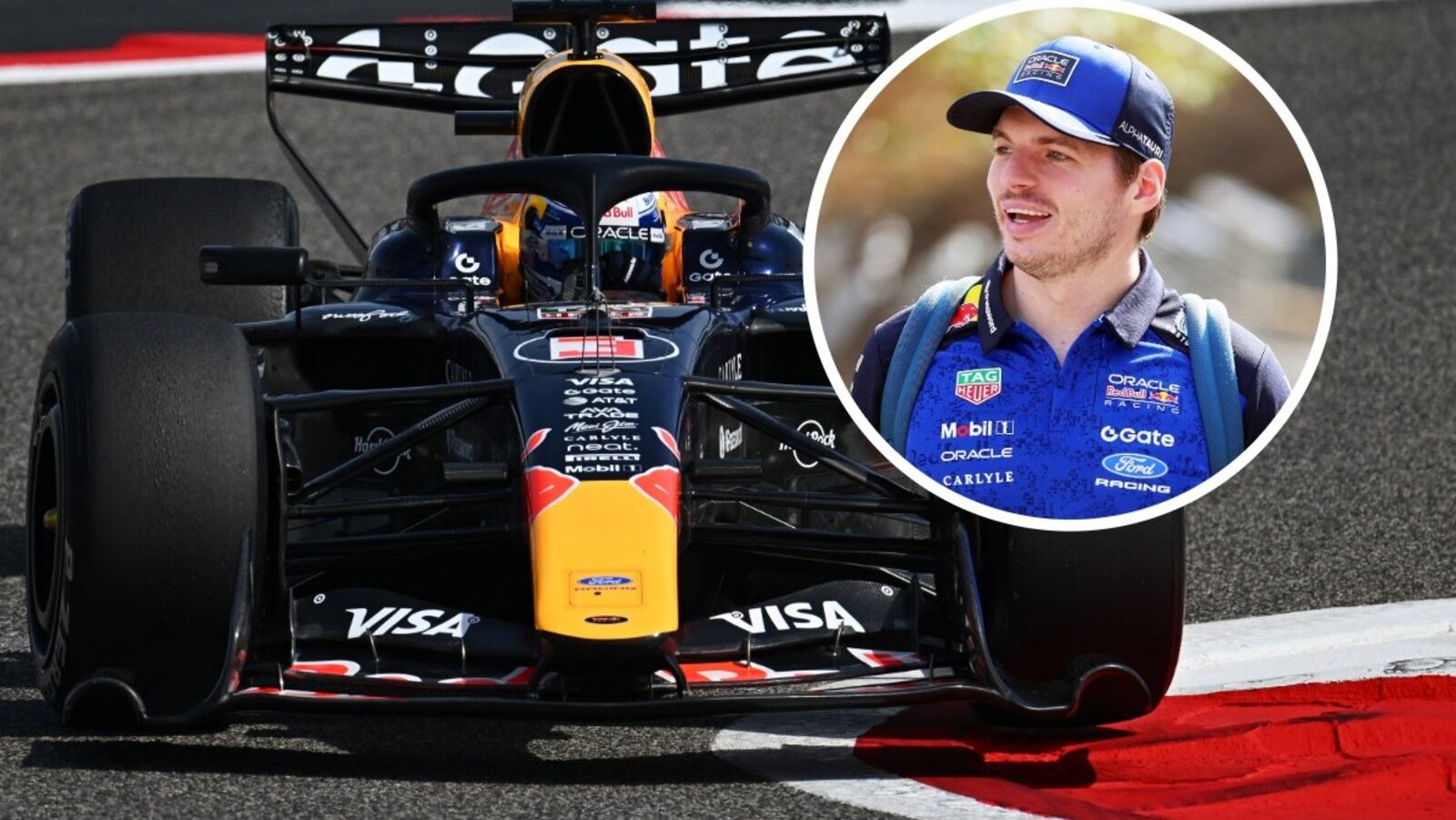 Max Verstappen ist derzeit für Testfahrten in Bahrain. Bild: Red Bull Racing