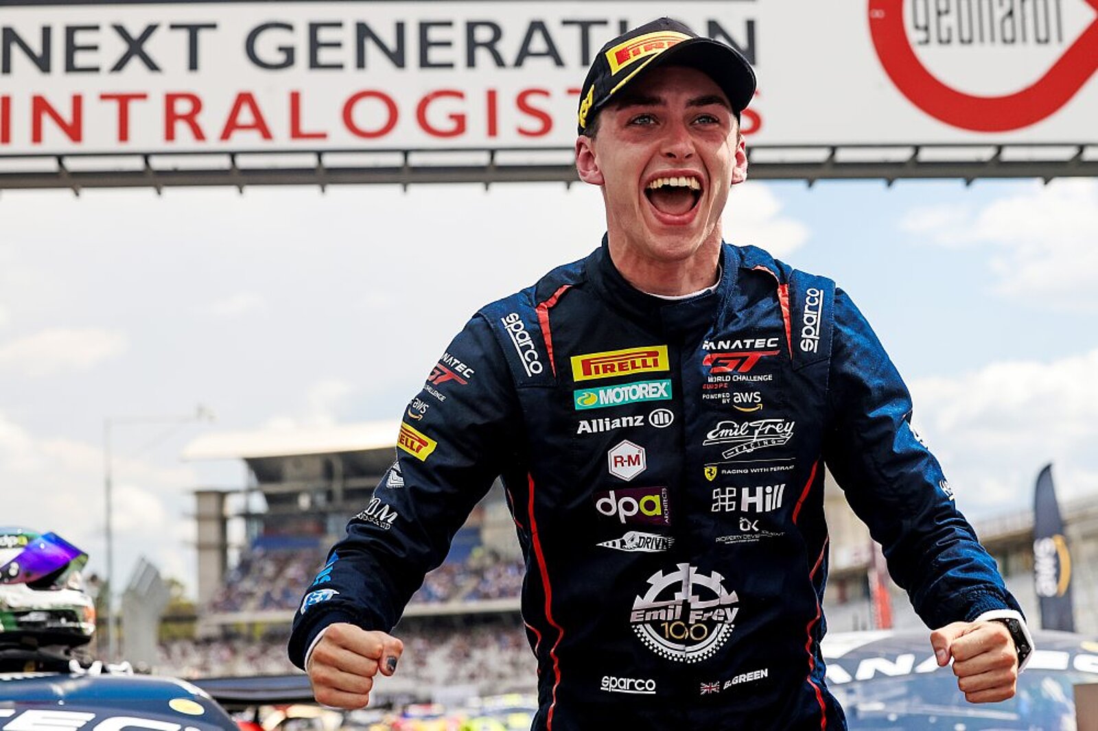 Ben Green feiert den Sieg in Hockenheim