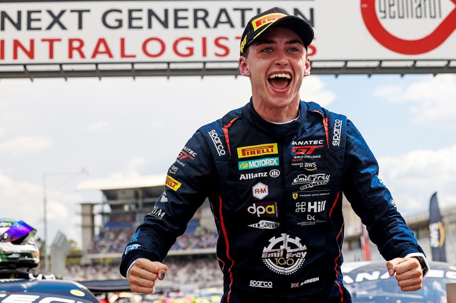 Ben Green feiert den Sieg in Hockenheim