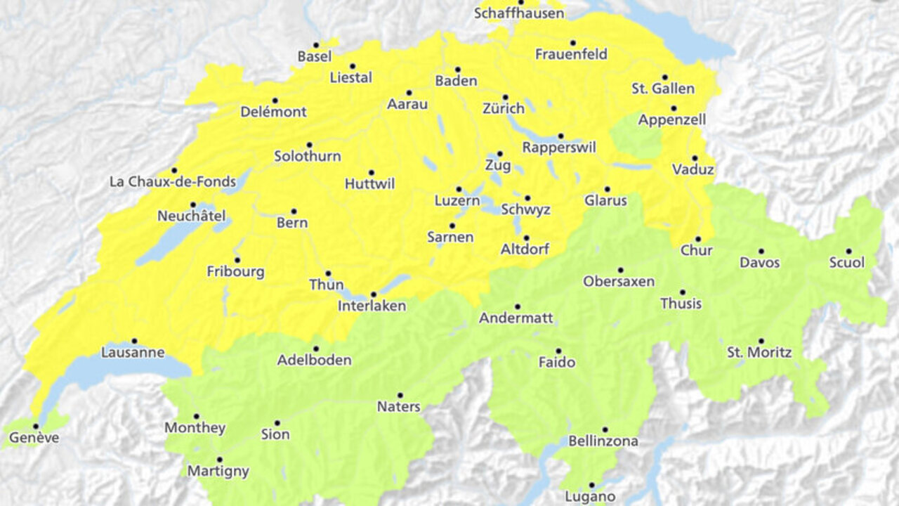 Karte der Schweiz