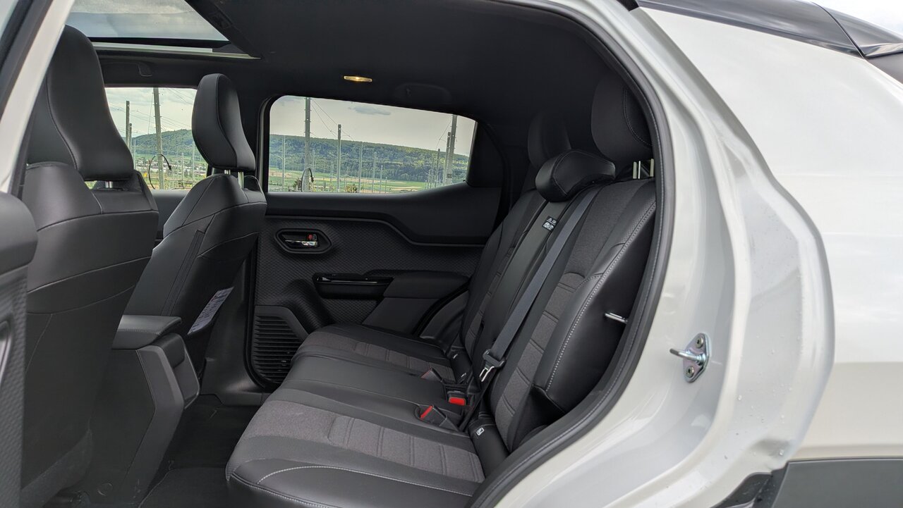 Rücksitze des Toyota Urban Cruiser