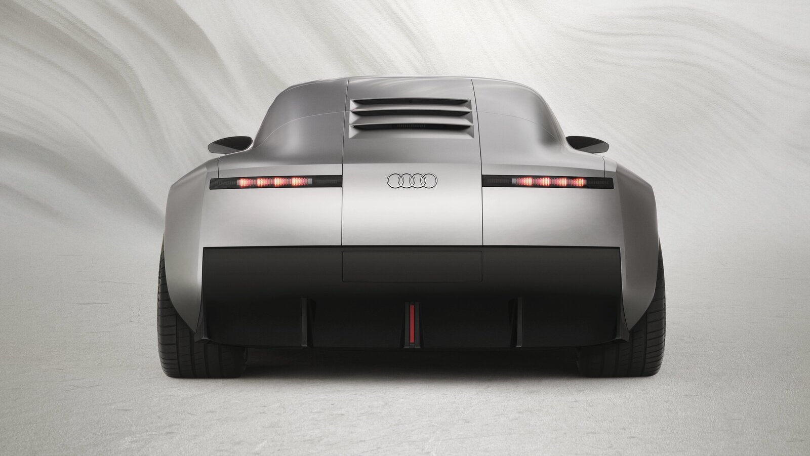 Speziell von hinten erinnert der Conceptcar C an den Audi R8. Bild: Audi Media Center