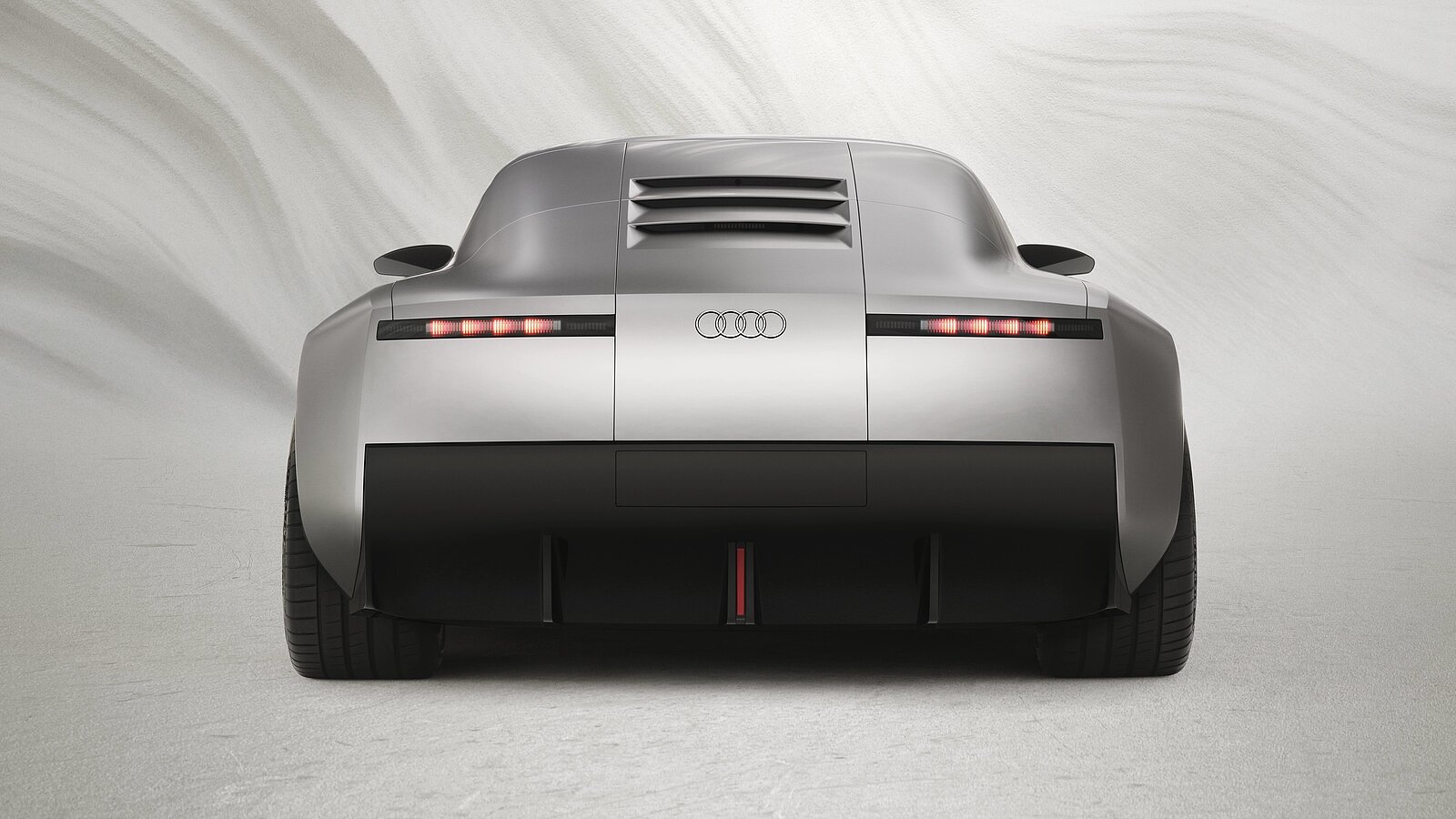 Speziell von hinten erinnert der Conceptcar C an den Audi R8. Bild: Audi Media Center