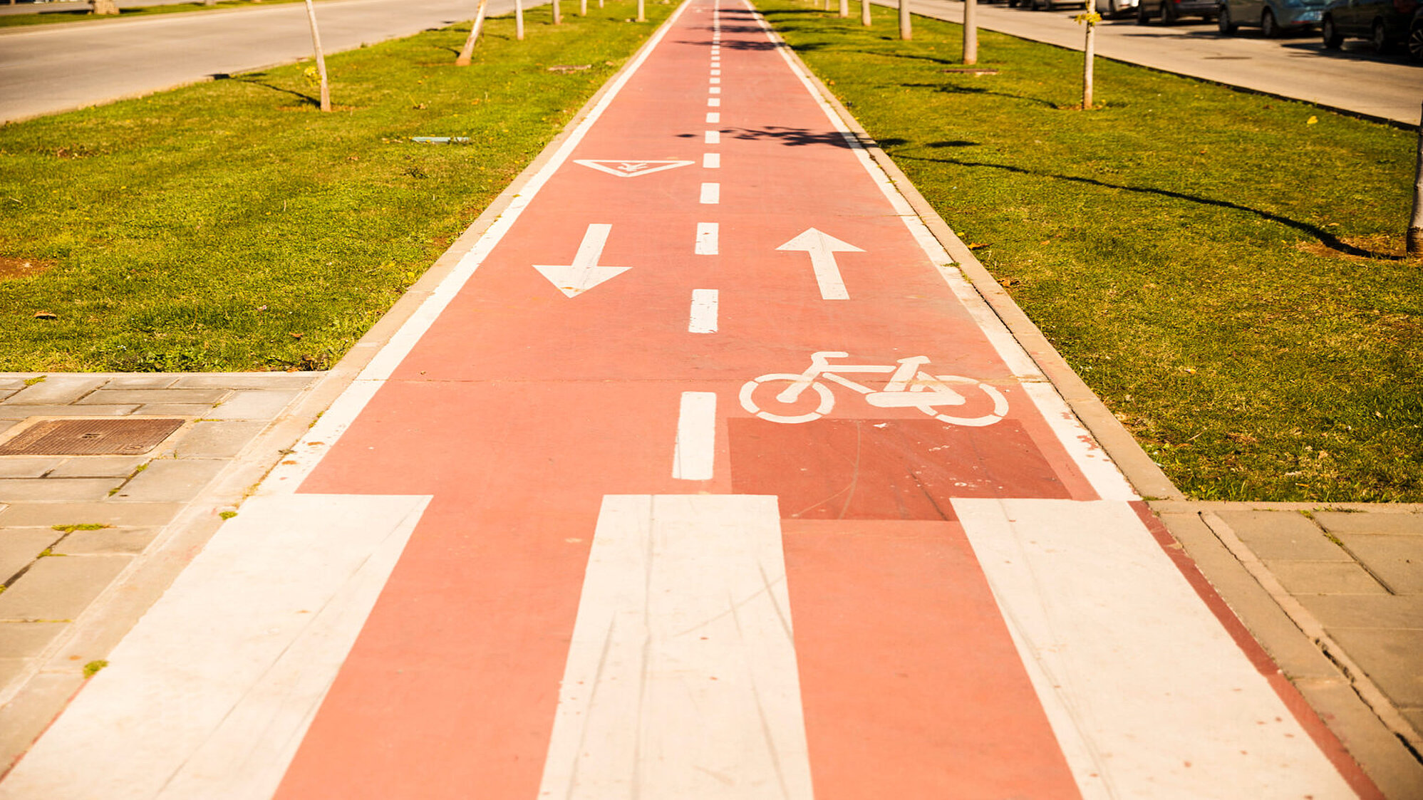 Ein Fahrradweg