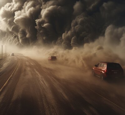 Statt unnötige Weltuntergang-Gadgets mitzuschleppen, empfiehlt es sich, im Kofferraum oder auf der Ladefläche zwei grosse 200-Liter-Kunststofftanks zu platzieren. Bild: Freepik