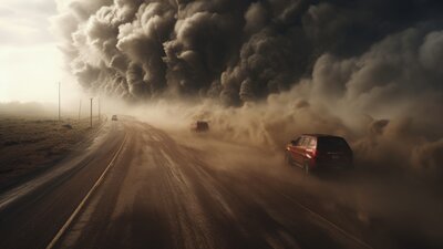 Statt unnötige Weltuntergang-Gadgets mitzuschleppen, empfiehlt es sich, im Kofferraum oder auf der Ladefläche zwei grosse 200-Liter-Kunststofftanks zu platzieren. Bild: Freepik