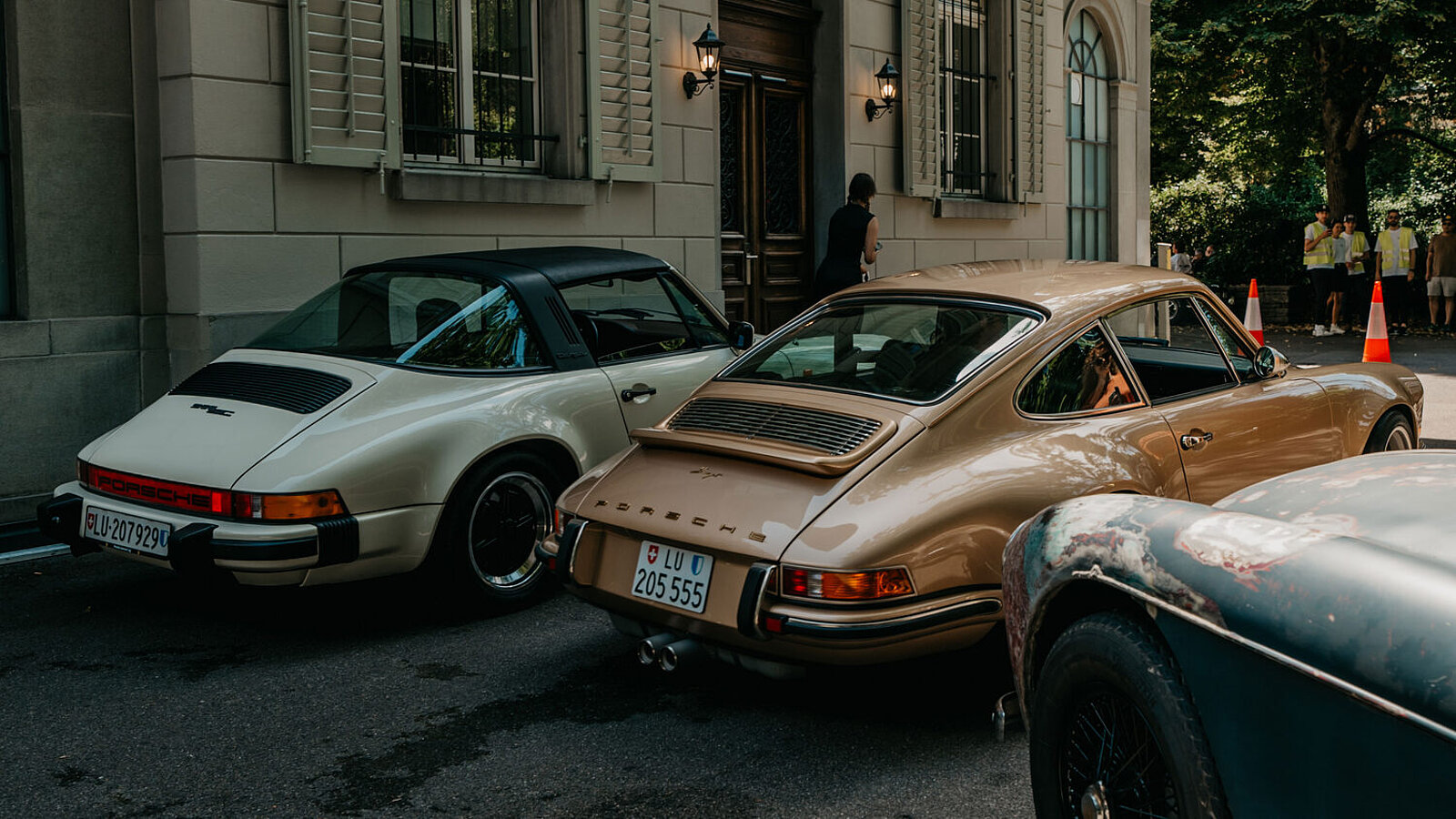 Porsches am Classic Car & Coffee im Belvoirpark Zürich