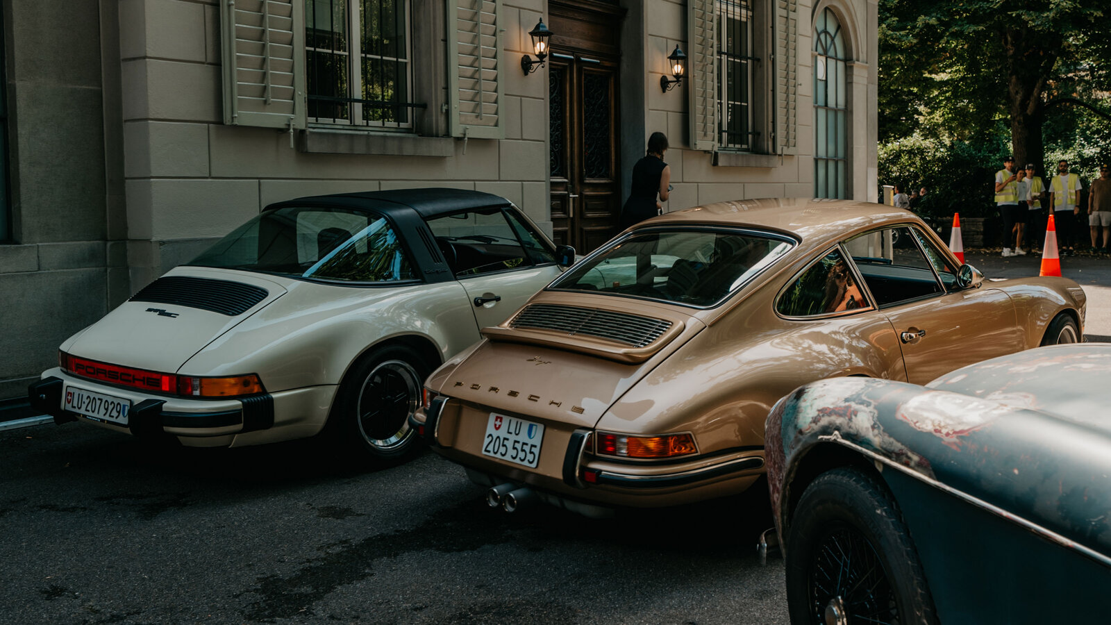 Porsches am Classic Car & Coffee im Belvoirpark Zürich