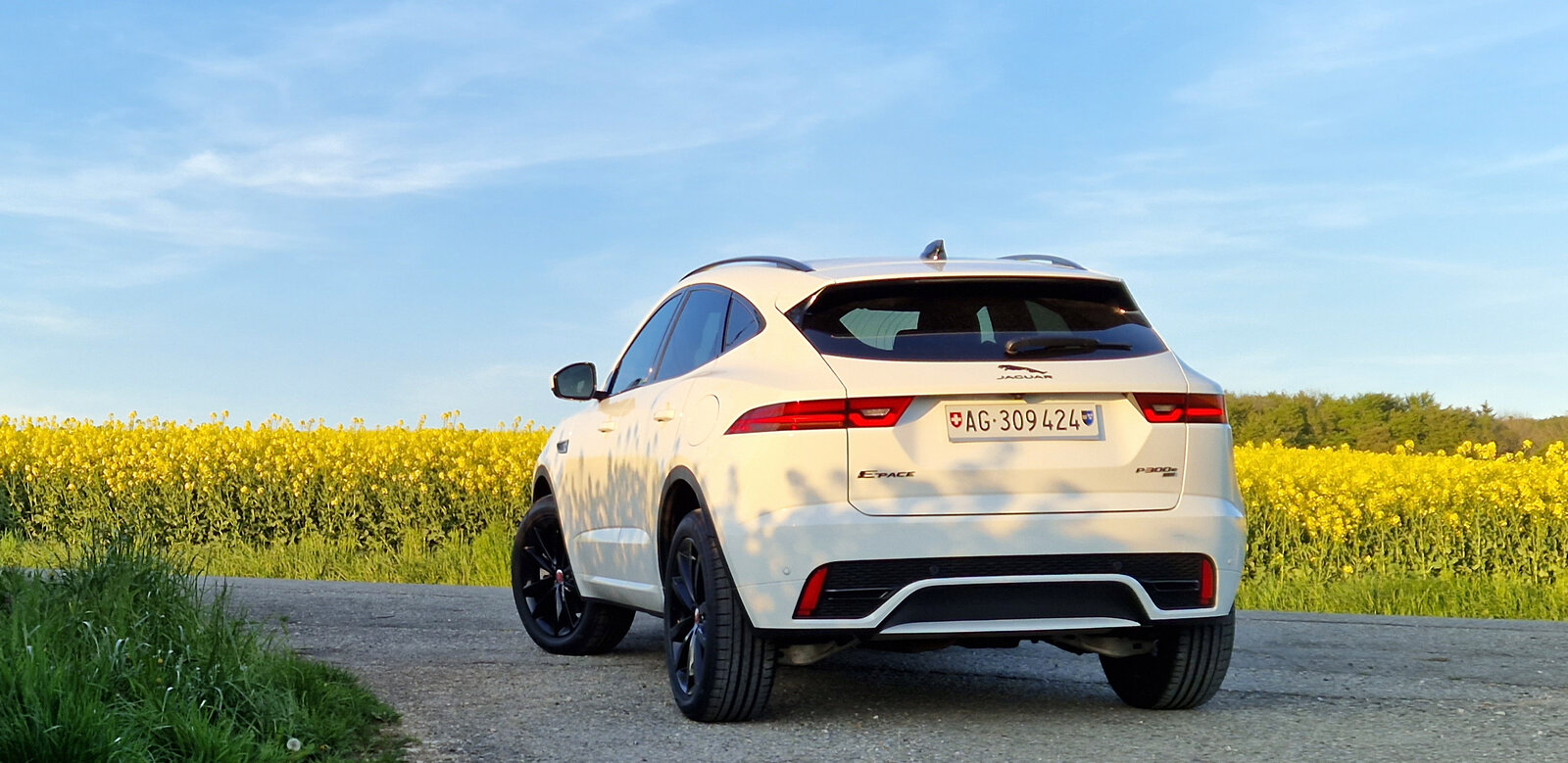 Jaguar E-Pace PHEV Heckansicht