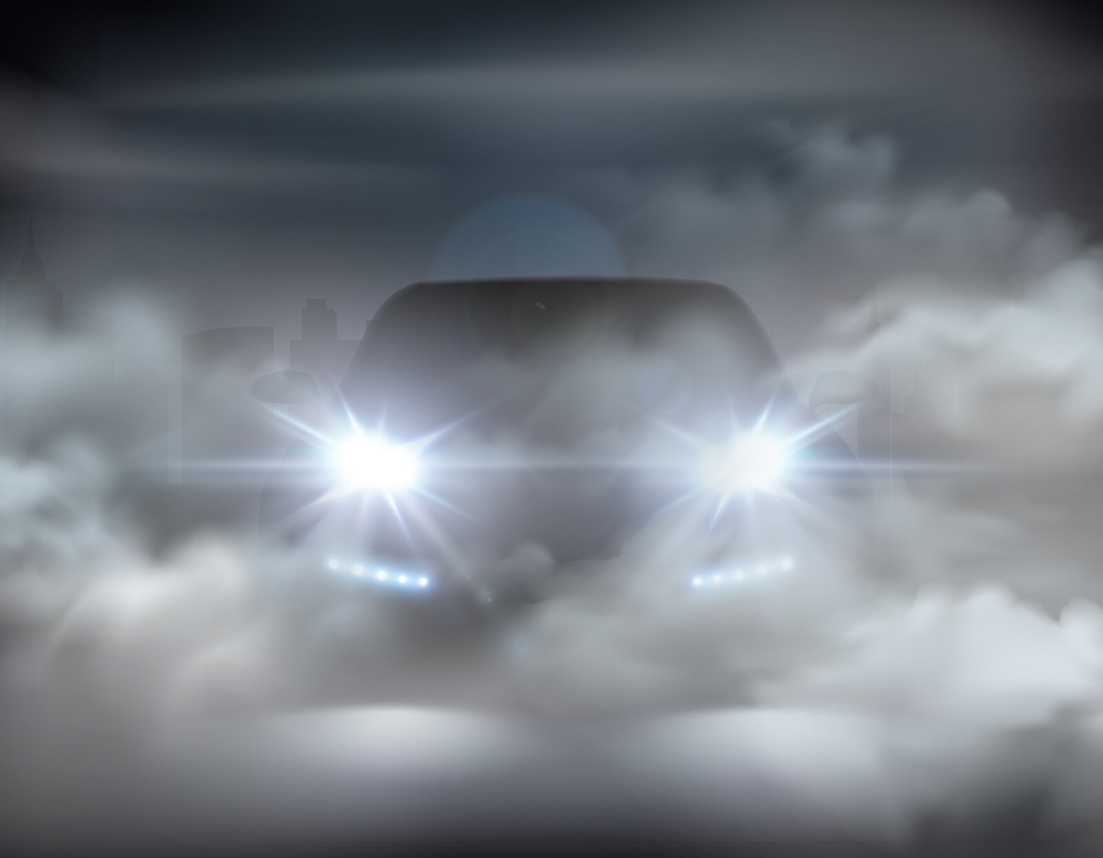 Auto im Nebel