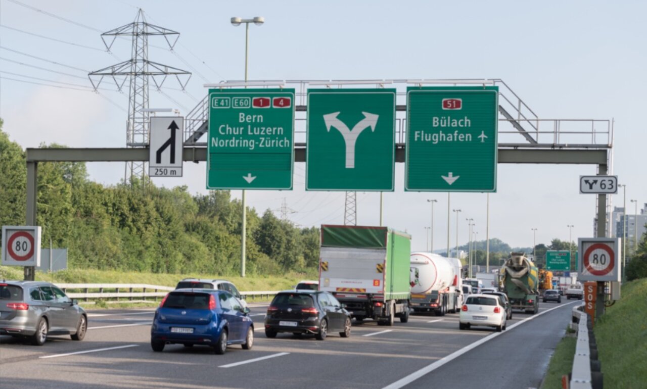 Zürich Nordring Geschwindigkeitsharmonisierung