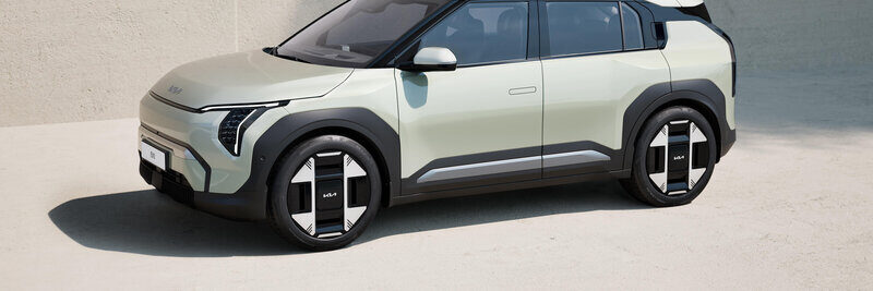 Kia EV3 von der Seite