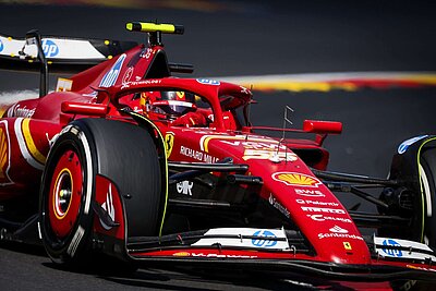 Formel-1-Ferrari beim grossen Preis von Belgien